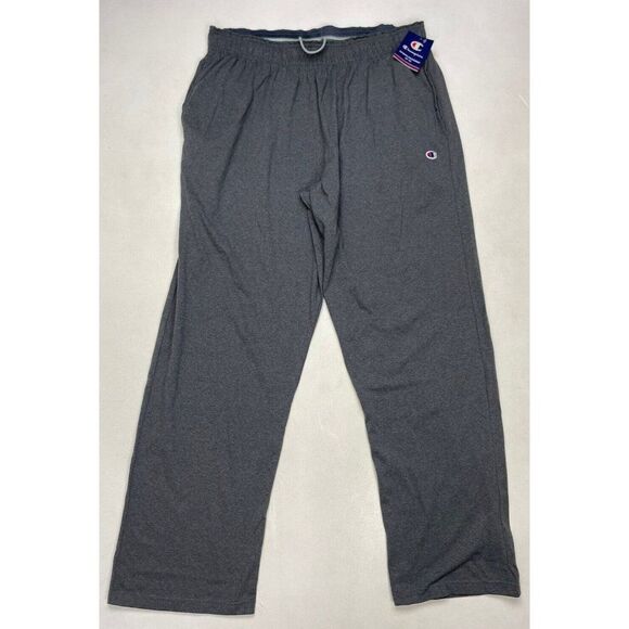 Champion Open Bottom Everyday Sweatpants Men XXL Gray P7309 NWT - Picture 1 of 10